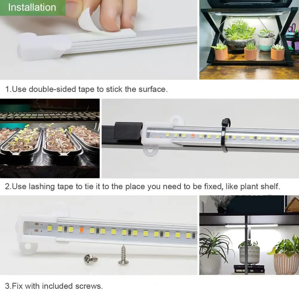 Desk Grow Lamp Efficient Plug-and-play Led Plant Grow Lights Auto Timer Dimmable Full Spectrum Simplified Installation for Desk