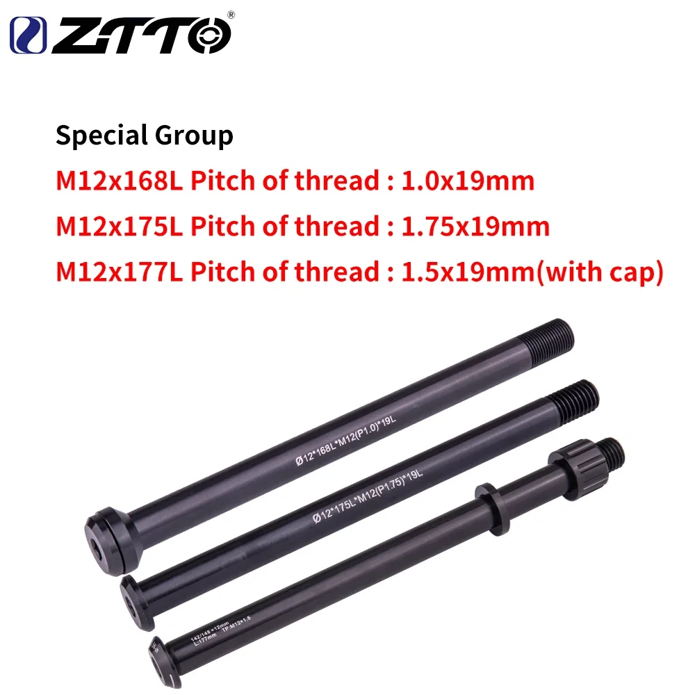 

ZTTO Thru axle eBike MTB Road Bike Shaft Front hub Rear hub Skewers 12mm 15mm Wheel Axis Hub Shaft