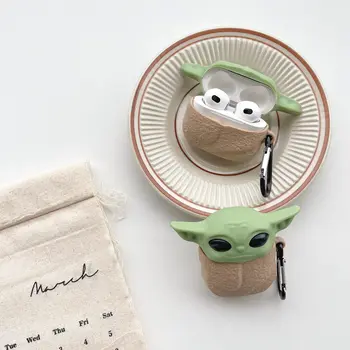 Söt 3D-tecknad filmskal till Apple AirPods 1 2 3 fodral till AirPods Pro 2 fodral Stitch Yoda Mickey Fodral hörlurar hörlurstillbehör 10 best sales Mickey airpods - №10