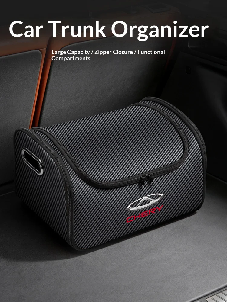 Car Trunk Organizing And Storage Box Large-capacity organizing and storage bag For CHERY TIGGO2 4 TIGGO7 Automotive supplies