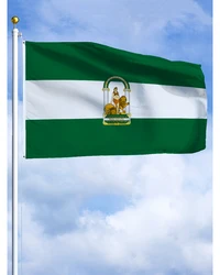 60 × 90 90x150 120 × 180CM Bandera de Andalucía Banner impreso de poliéster Comunidades autónomas de España Tapiz para decoración