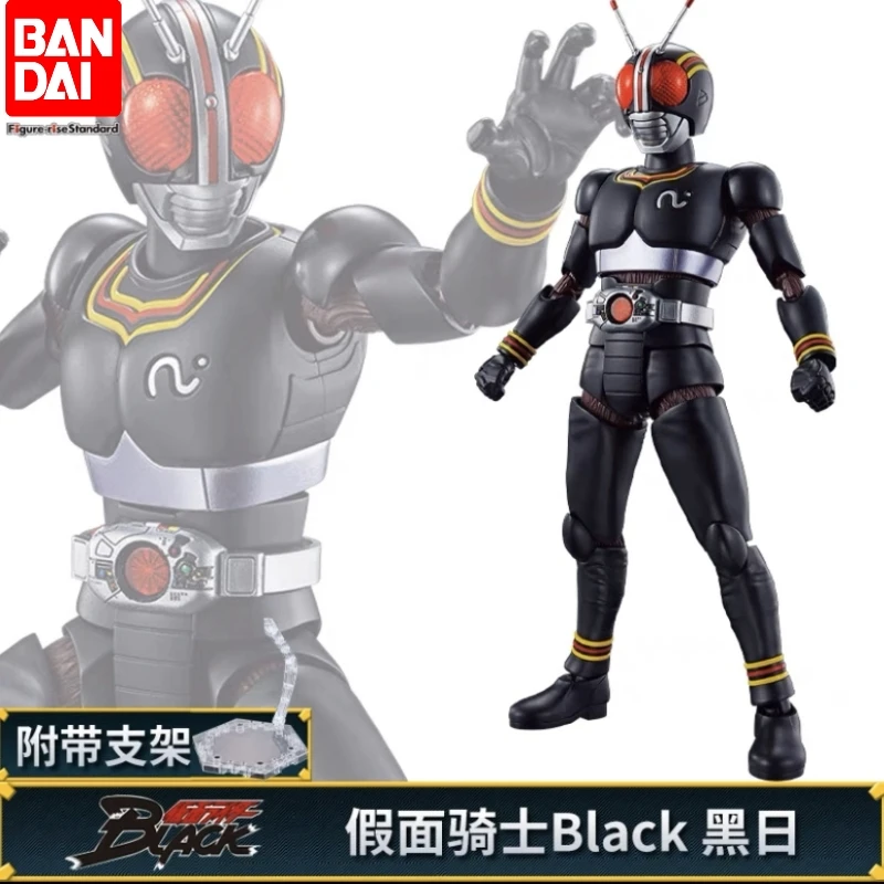 In Stock Original BANDAI SPIRITS Figure-rise Standard PVC FRS MASKED RIDER BLACK Kamen Rider Mask Black Action Figure Toys Gifts