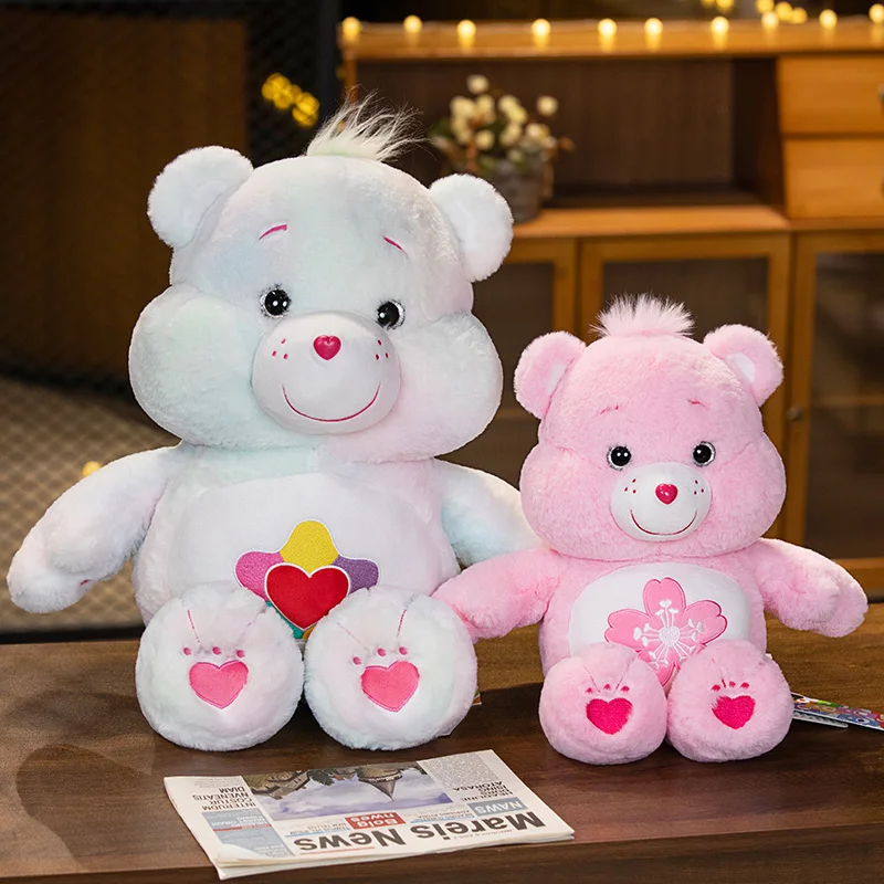 Care Bears Plush Teddy Bear Stuffed Doll Lovely Anime Bear Peluche Kawaii Room Decor Soft Sofa Cushion Children's Day Gifts