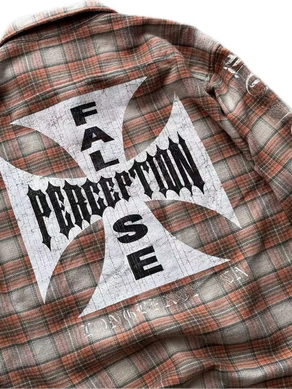 

Retro American Plaid Waed out Cross Long Sve Men's irt Trendy Casual Cotton Workwear Classic Fit Loose Sle