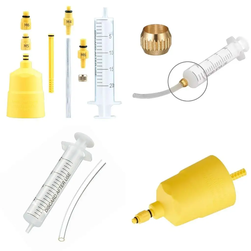 

Y1UC Bicycles Hydraulic Disc Brake Mineral Oil Bleeds Set Bleeder Hydraulic Disc Brake Bleeds Set Tool Bikes Brake Repair Tool