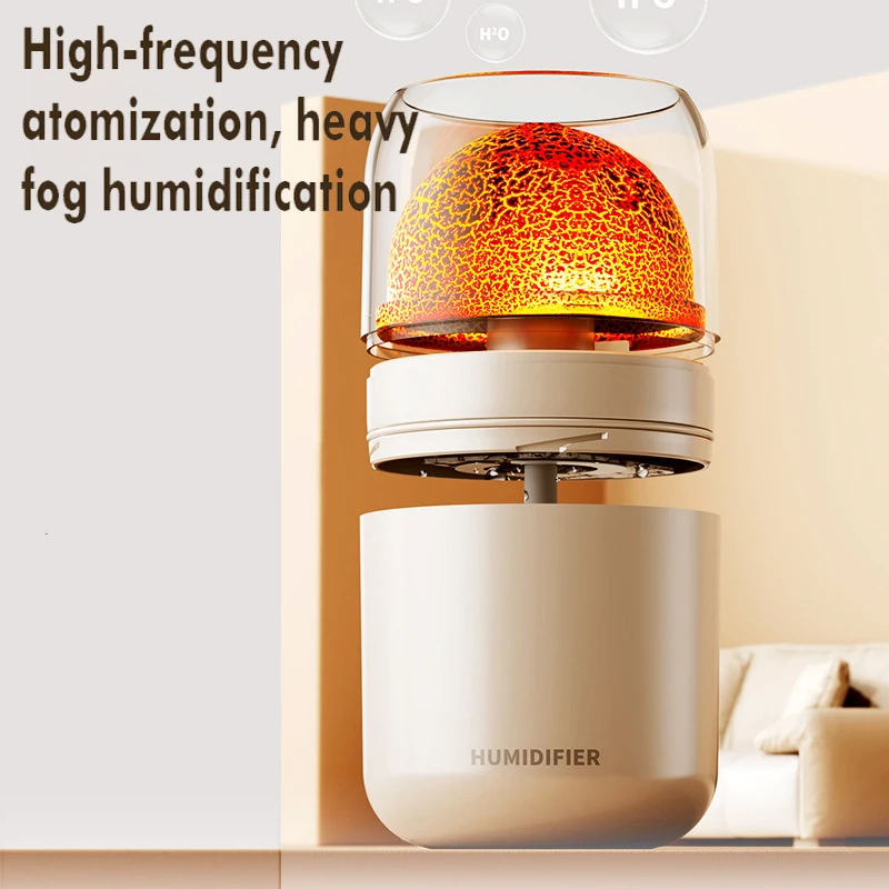 Xiaomi-Difusor de Aroma Original, humidificador de aire ultrasónico, generador de niebla fría, nebulizador Led, lámpara de llama de aceite esencial,