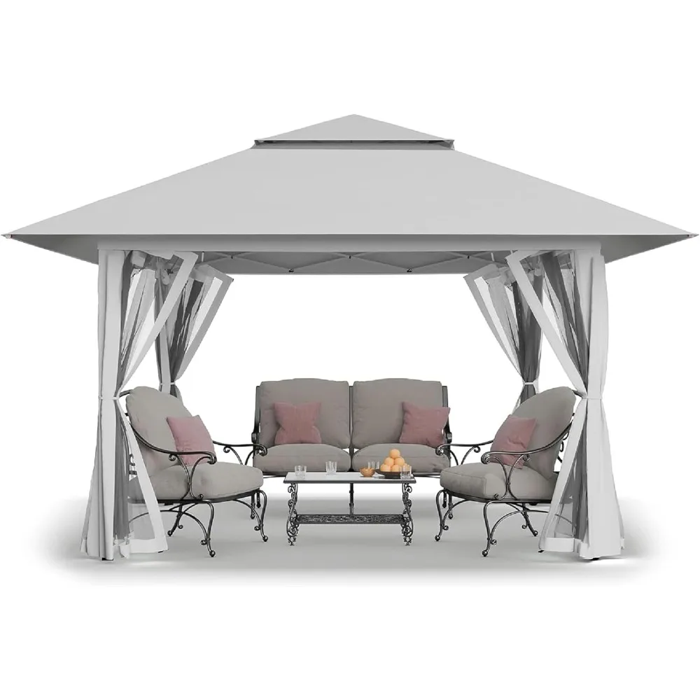 

"13x13 Outdoor Pop-Up Gazebo with Canopy, Clearance Sale - Backyard and Patio Furniture Gazebo, Pop-Up Tent"