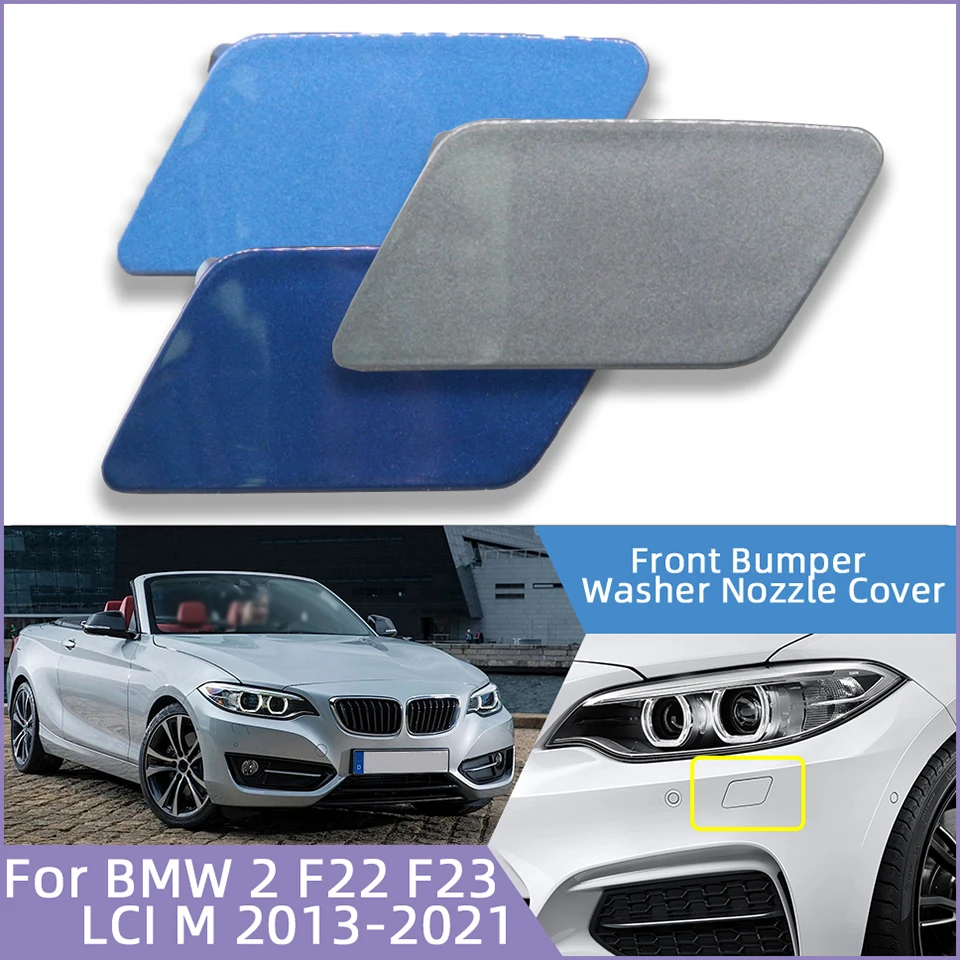 Front Bumper Cleaner Sprayer Shell For BMW 2 Series F22 F23 LCI M-Bumper 2013-2021 Headlight Washer Nozzle Cover Lid Cap