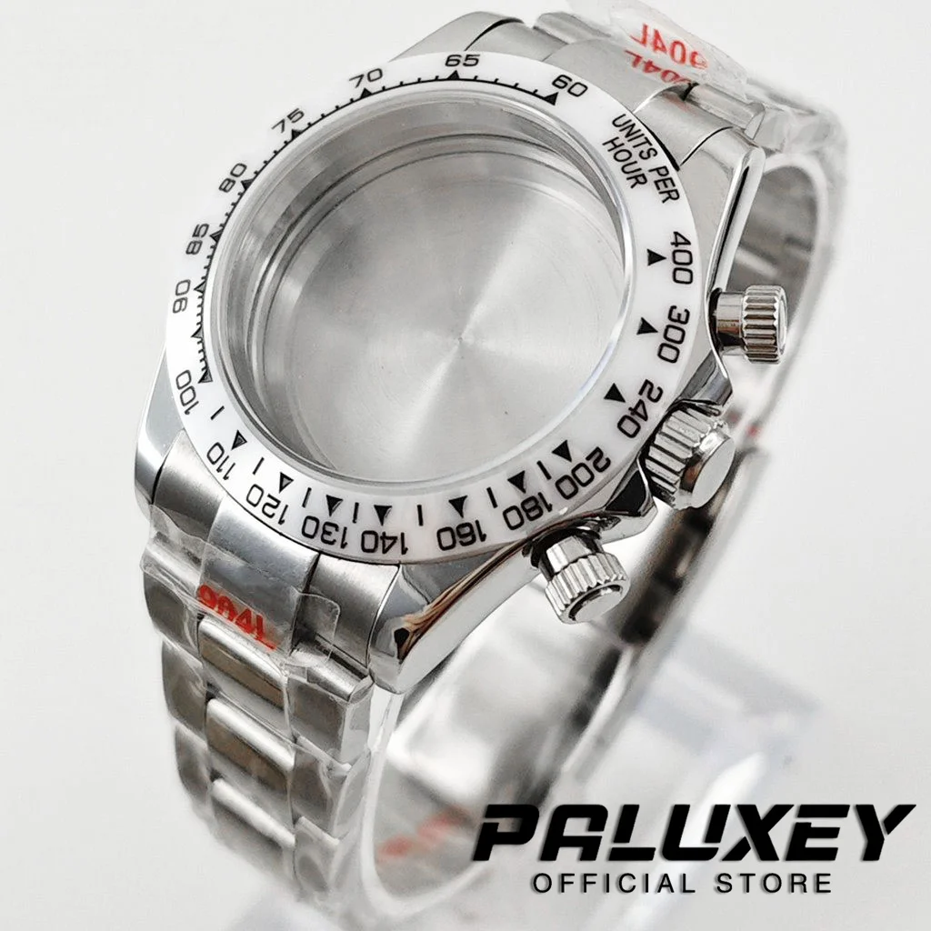 Daytona 40mm VK63 Sapphire Glass Watch Case Ceramic Bezel Men's Watch Accessories Suitable for VK63 VK63A VK64 Quartz Movement image 3