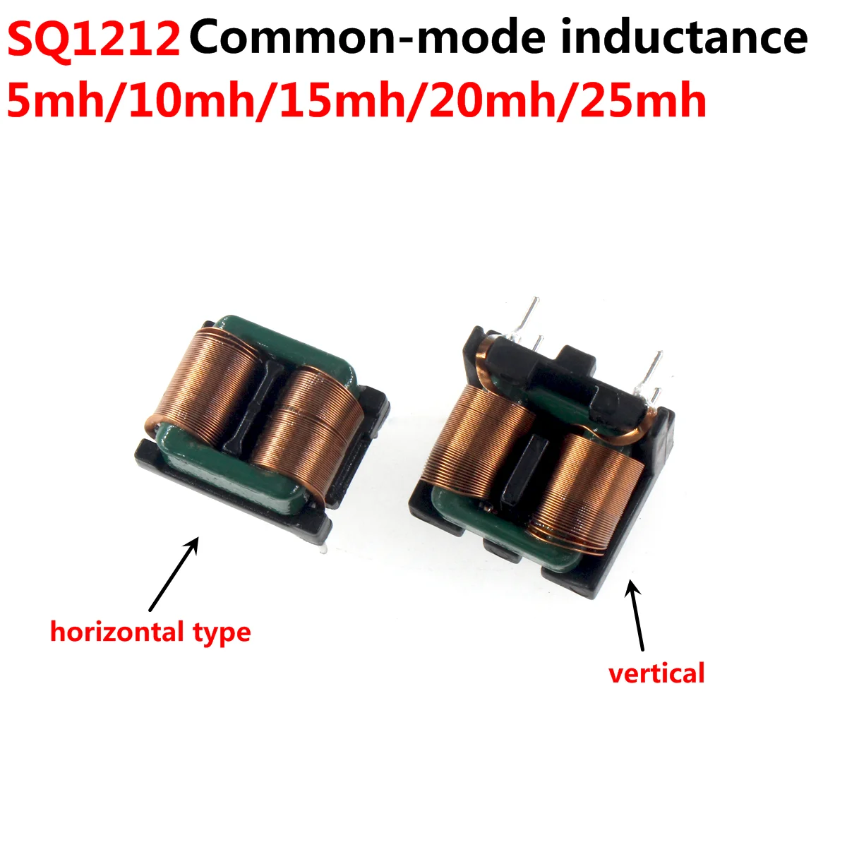 

SQ1212 inductance patch plug-in 5mh 10mh 15mh 20mh 25mh switching power supply filter flat copper coil EMI common mode