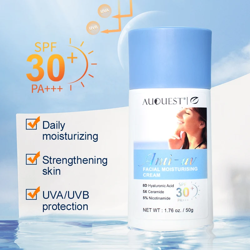 SPF 30 krem wybielający niacynamid rozjaśniający podkład do twarzy krem olejowy-codzienna kontrola pielęgnacja skóry twarzy kosmetyków kosmetyczny makijaż kosmetyczny