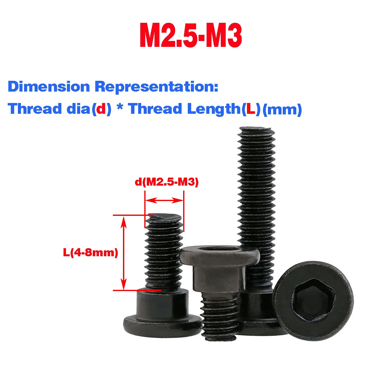 Grade 12.9 High Strength Hexagon Socket Plug Bolts/ Shoulder Step Pressing Plate Set Screw M2.5M3