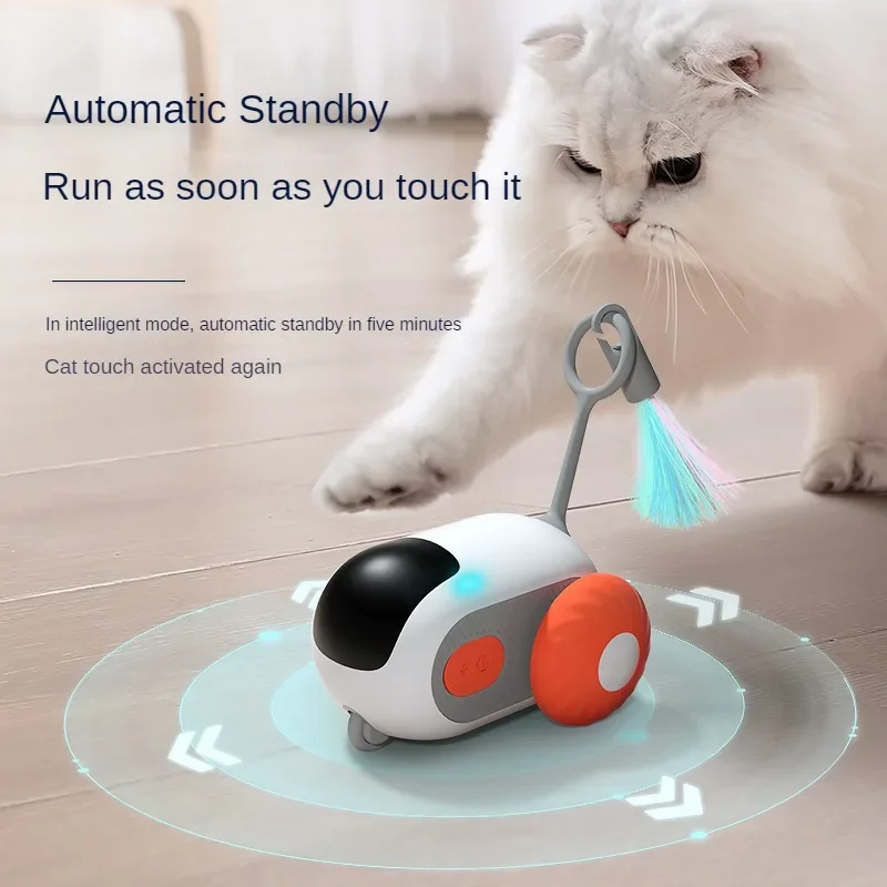 Intelligent Running Car for Pets, Electric Remote Control, Cat Toy, Self-Hi Antiboredom