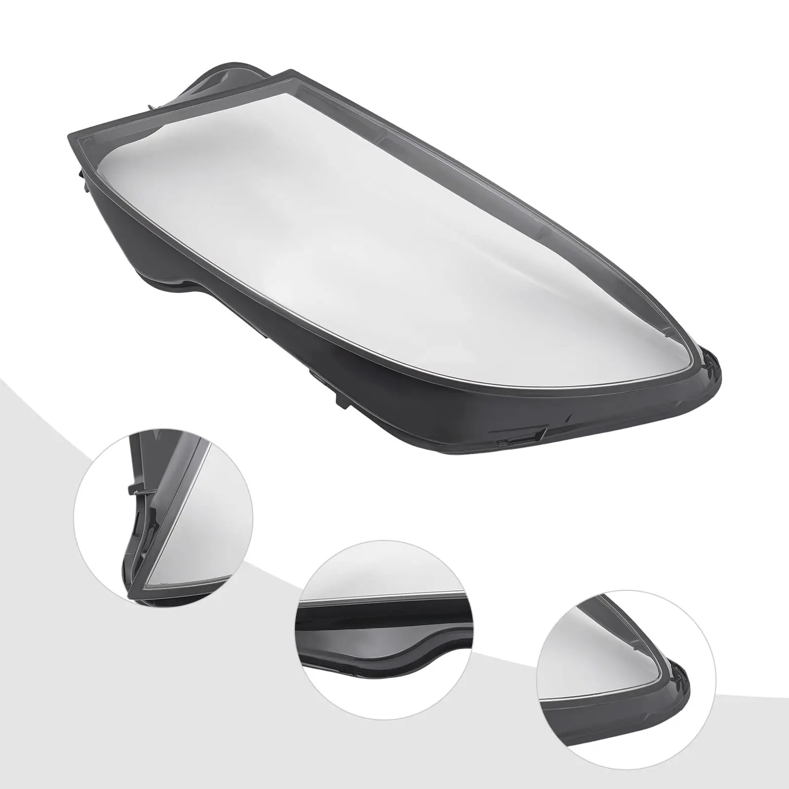 XIJIE ل 2014 2015 2016 2017 مرسيدس بنز W222 S-Class عدسة المصباح الأمامي غطاء السائق الجانب الأيسر واضح عدسة سوداء LH