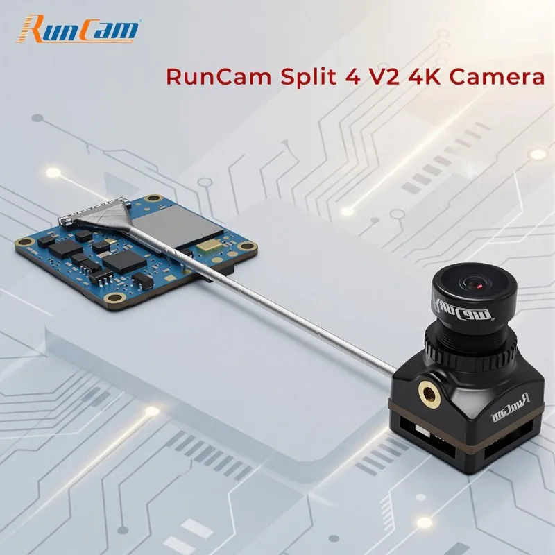 

Камера Runcam Split 4 V2 4K с углом обзора 140° ° FPV-камера с переключением NTSC (720*480)/PAL (720*576) для FPV-дронов