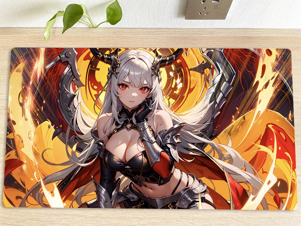 

YuGiOh Table Playmat Lubellion TCG CCG Mat Trading Card Game Mat Desk Mouse Pad Gaming Play Mat Mousepad 60x35cm