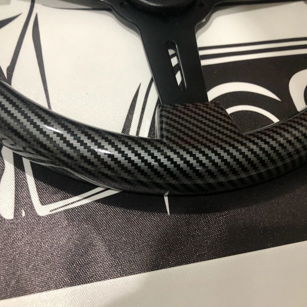 Carbon 14Inch ABS Wood Nardi Steering Wheel Car Rally Racing JDM Nardi Steering Wheel Volantes For VW HONDA TOYOTA BMW Nissan