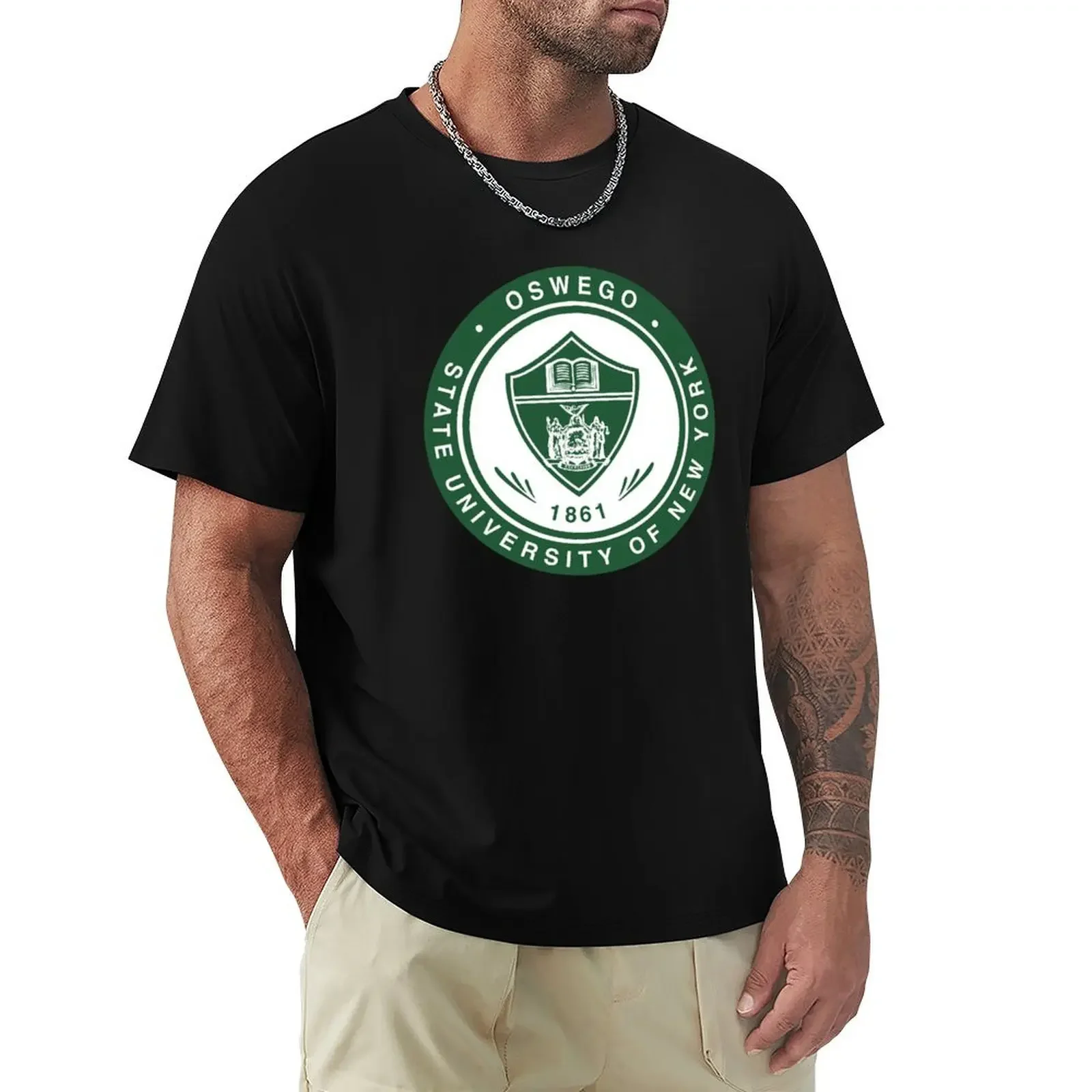 College-of-SUNY-Oswego T-Shirt anime t shirts korean fashion quick-drying oversizeds mens big and tall t shirts