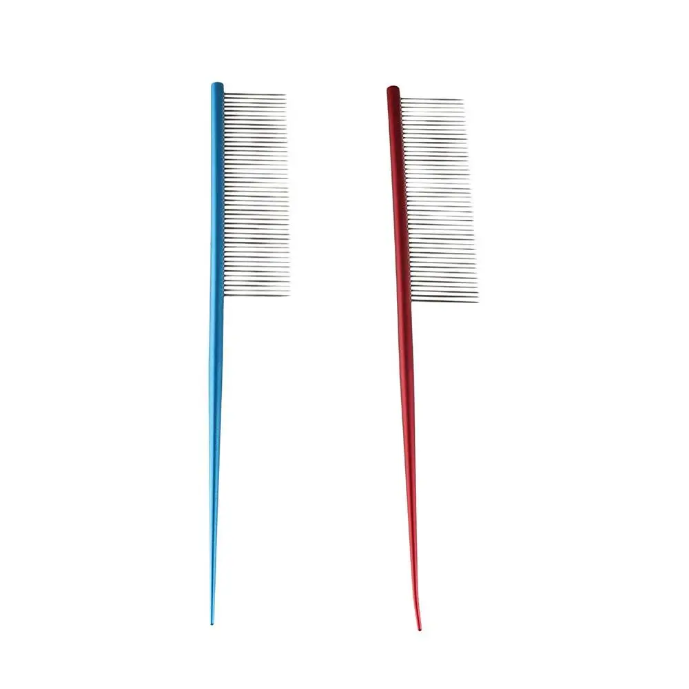 

Stainless Steel Pet Flea Comb Dense Tooth Colorful Dogs Cleaning Brush Comb Non-rust Dog Grooming Comb