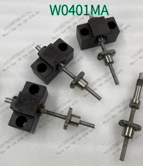 1pcs-ball-screw-w0401ma-c3-precision-stroke-35mm-total-length-85mm-tested-ok