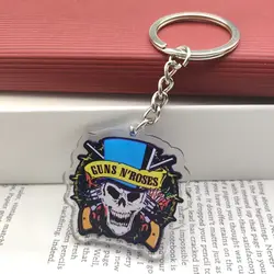 Classic Rock Band Keychain Music Album Cover Acrylic Keychain Fashion Car Bag Pendant Accessories