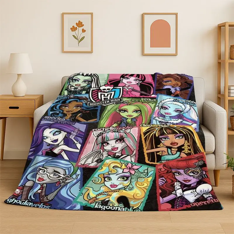 Cartoon Monster High Draculaura Vampire Soft Flannel Throw Blanket,Cozy Blanket for Bed,Couch,Sofa,Bedroom,Living Room,Picnic
