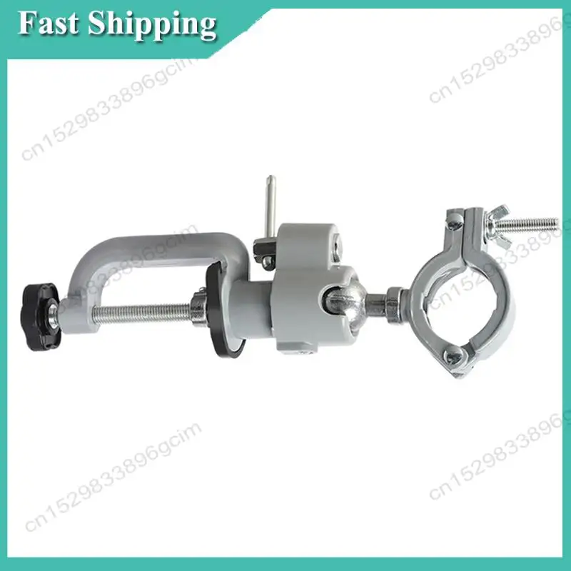 -BABQ Table Vise 360 Degree Bench Rotate Clamp-On Grinder Holder Electric Drill Stand Bracket, Universal Machine Tools