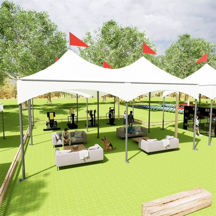 Factory Hot Sale Aluminium Small Quick Pop up High Top Tent Frame Wedding Party Tent 20x20 Feet for Sale