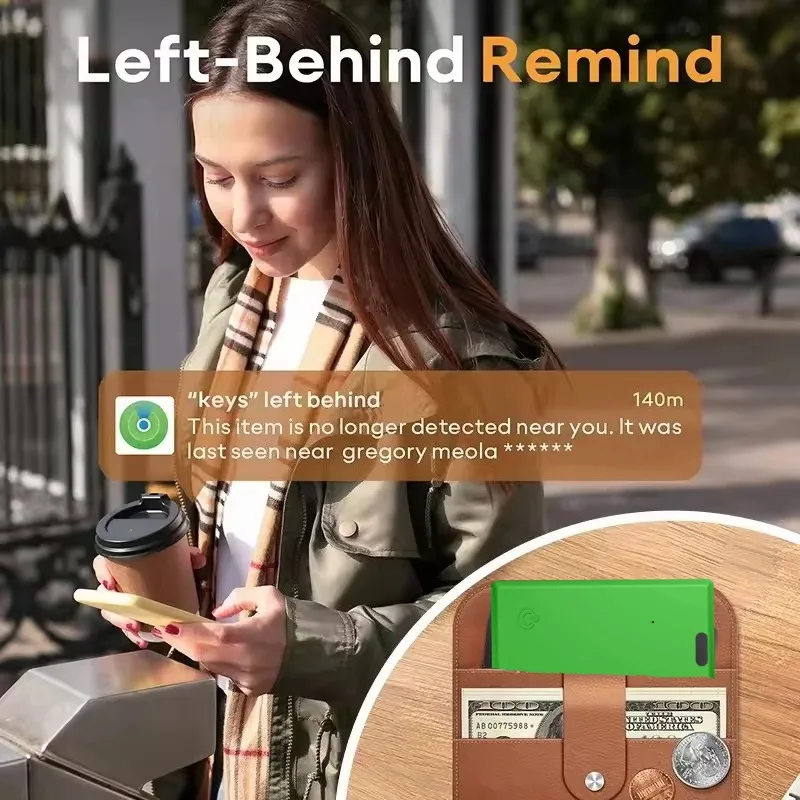 Wallet Anti-lost Card Location Tracking Bluetooth Smart Tag with iPhone Find My Tracker Device Ultra-thin Card Wireless - Image 3