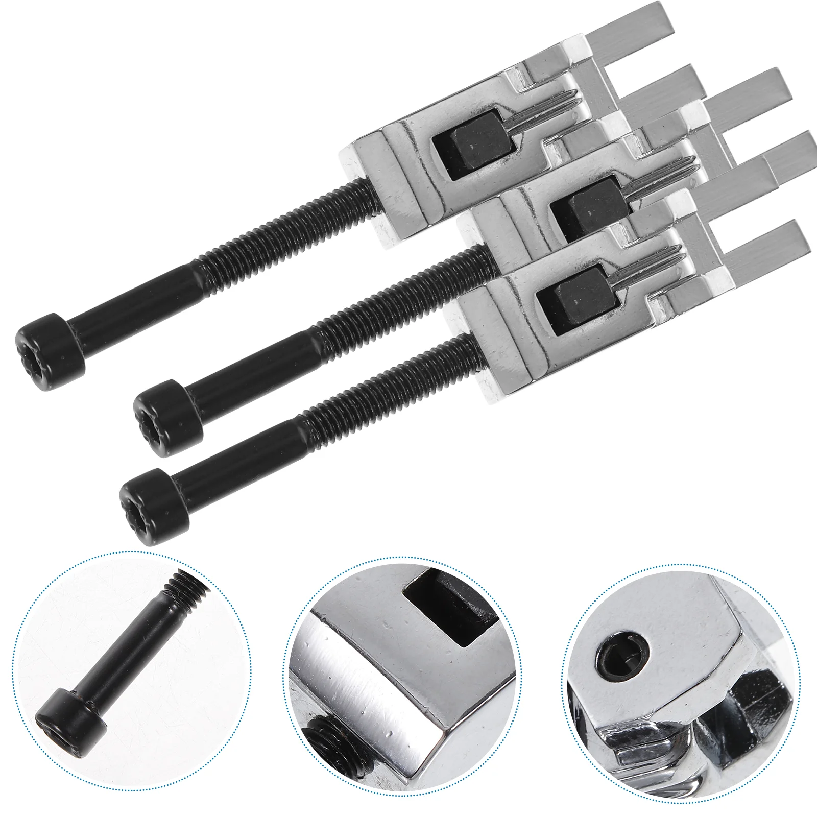 

6 PCS/ Set Double Locking Systyem Locked Saddles for Guitar Tremolo Bridge with Saddle Blocks