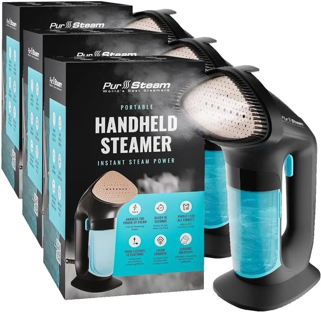 

Портативный ручной отпариватель для одежды, дорожный прибор для разглаживания складок на ткани с щеткой (3 шт.)