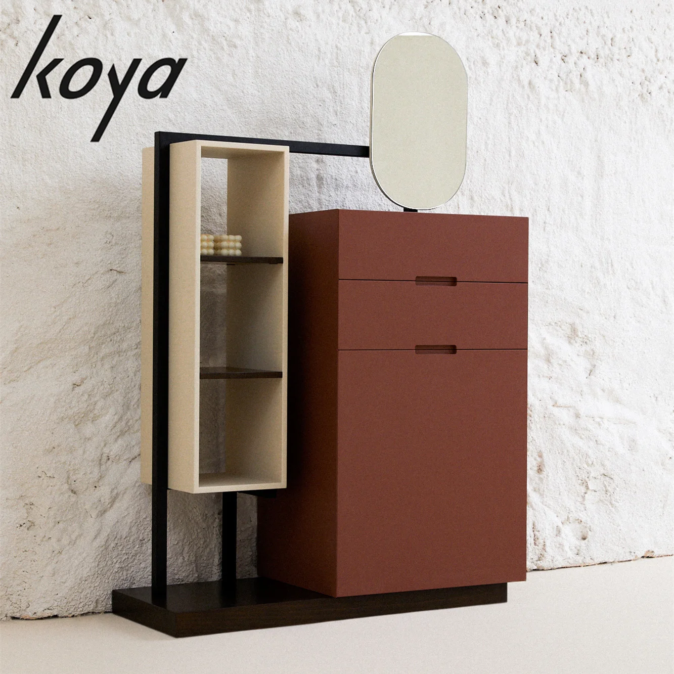 

Mirrored Cabinet,Modern Design Nordic Style Simple Living Room Bedroom Wood Storage Cabinet Sideboard With Mirror