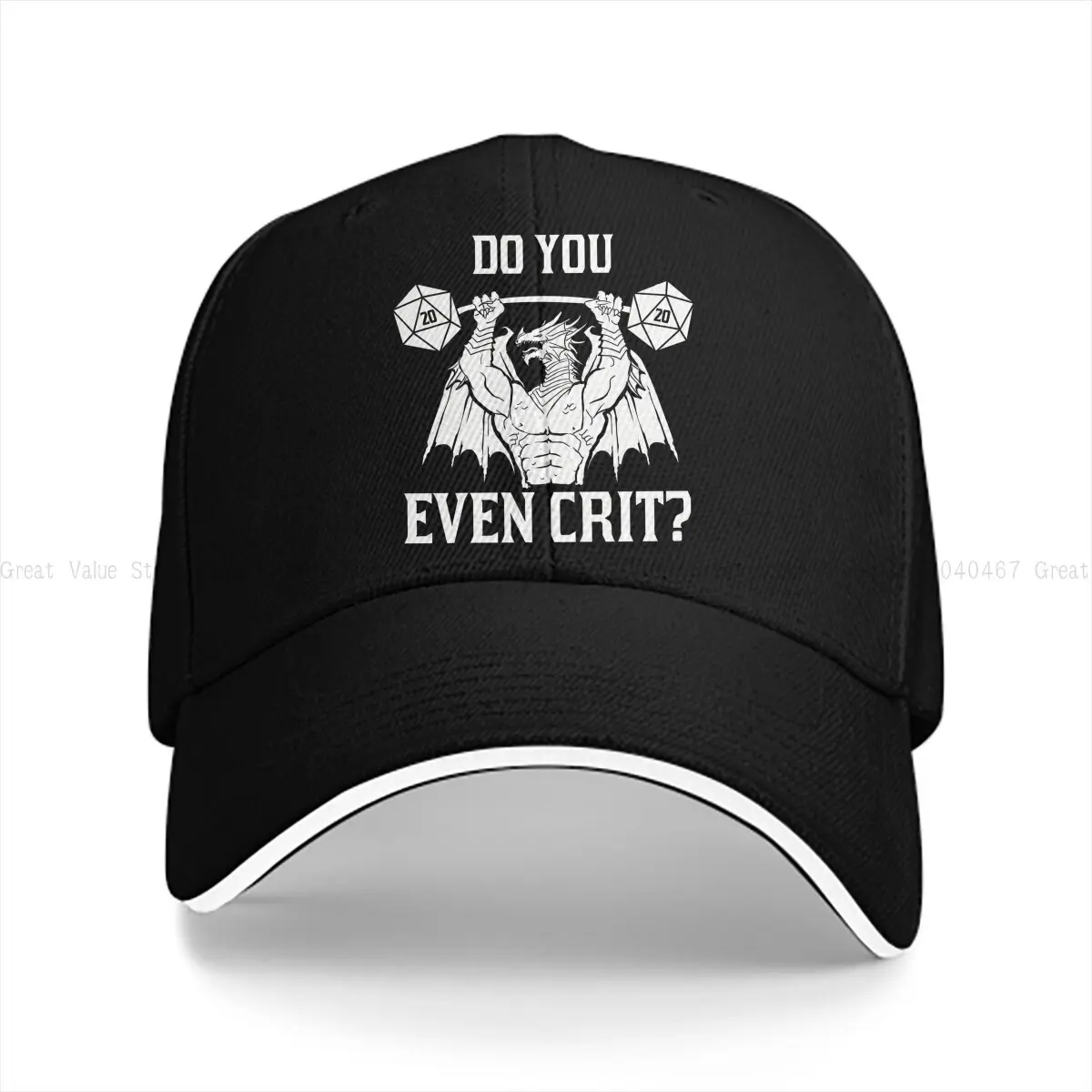 

Do You Even Crit Baseball Cap Men Hats Women Visor Protection Snapback DND Game Caps