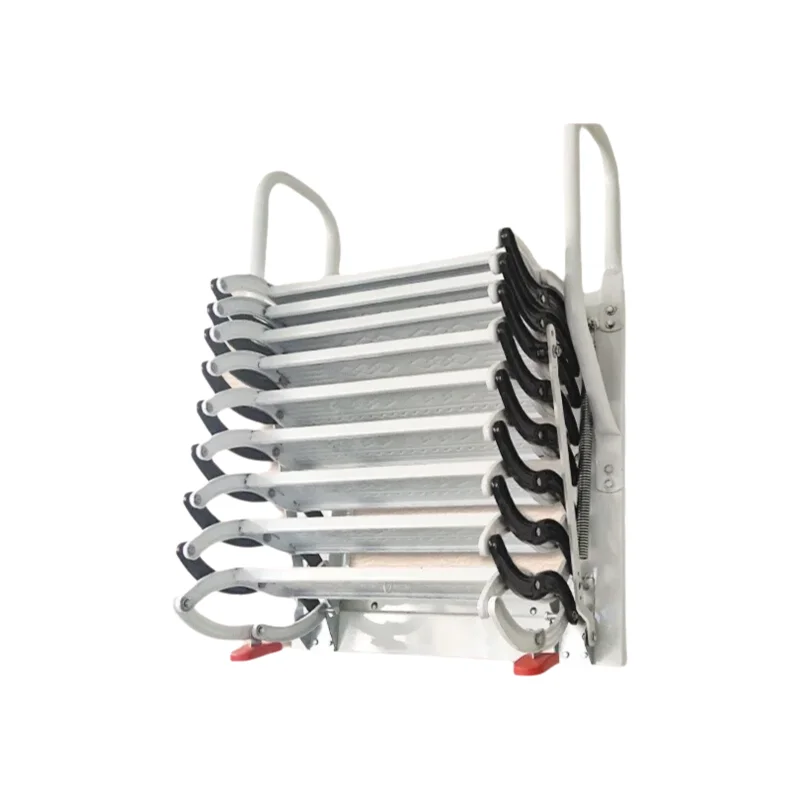 Wall-mounted Loft Telescopic Ladder Household Indoor and Outdoor Lifting Retractable Invisible Ladder