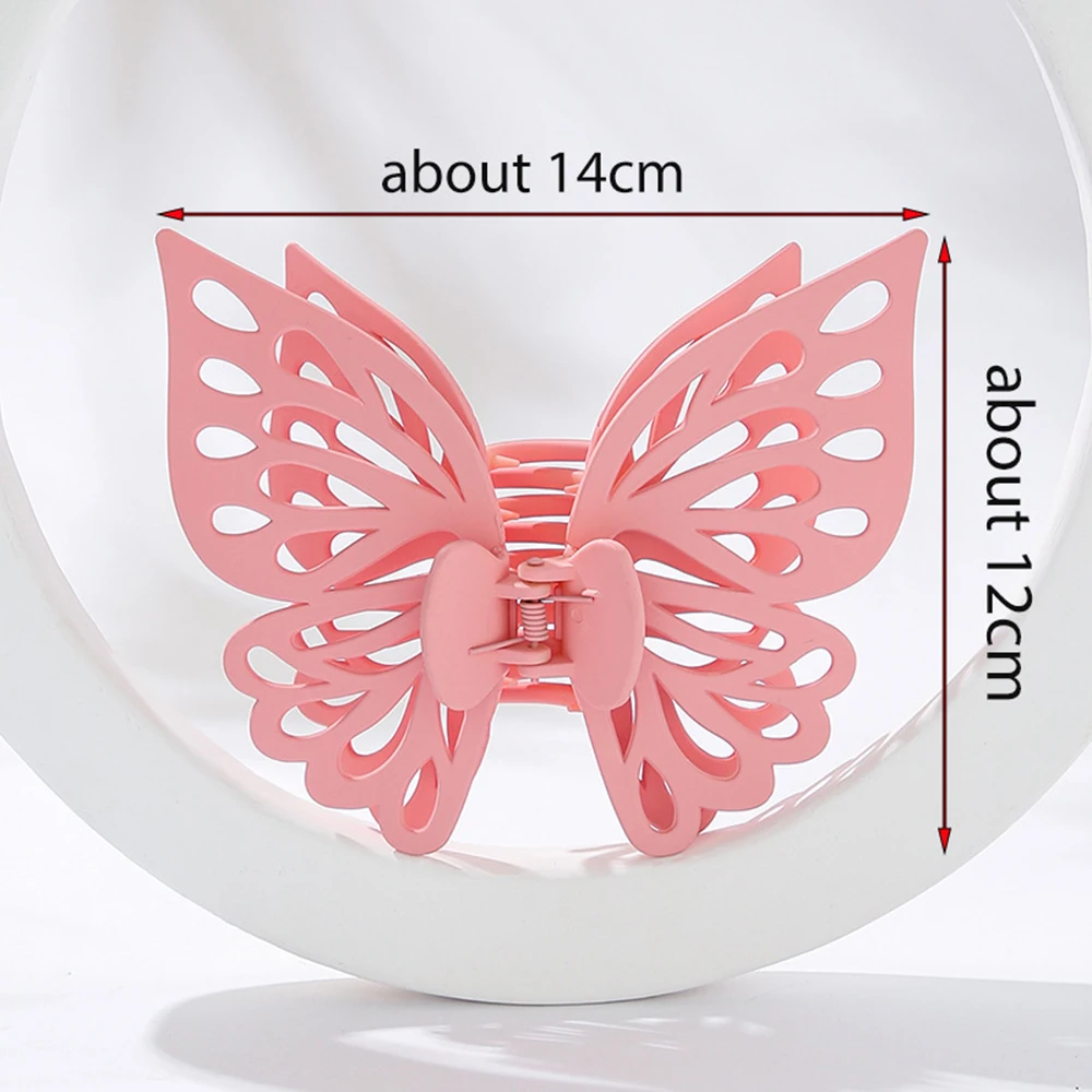 Pinza de garra de pelo Extra grande para mujer, horquilla de mariposa hueca, pasadores de baño para niña, accesorios para el cabello elegantes