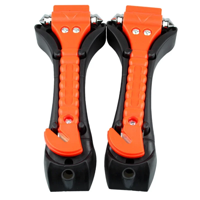 Palu keselamatan mobil, palu penyelamatan kepala ganda portabel, alat keluar darurat otomatis, pemotong sabuk pengaman