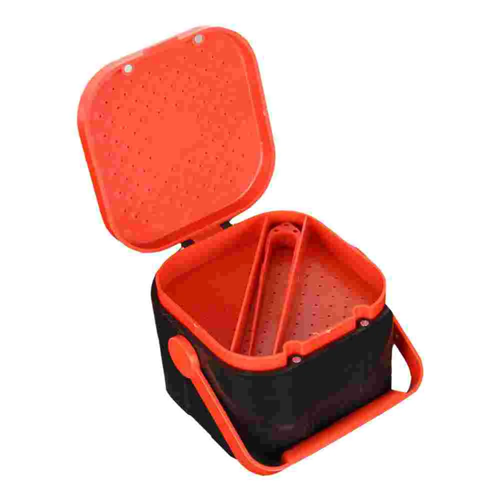 

2 Pcs Worm Box Breathable Live Bait Container Fishing Case Worms Tackle Supply Tool