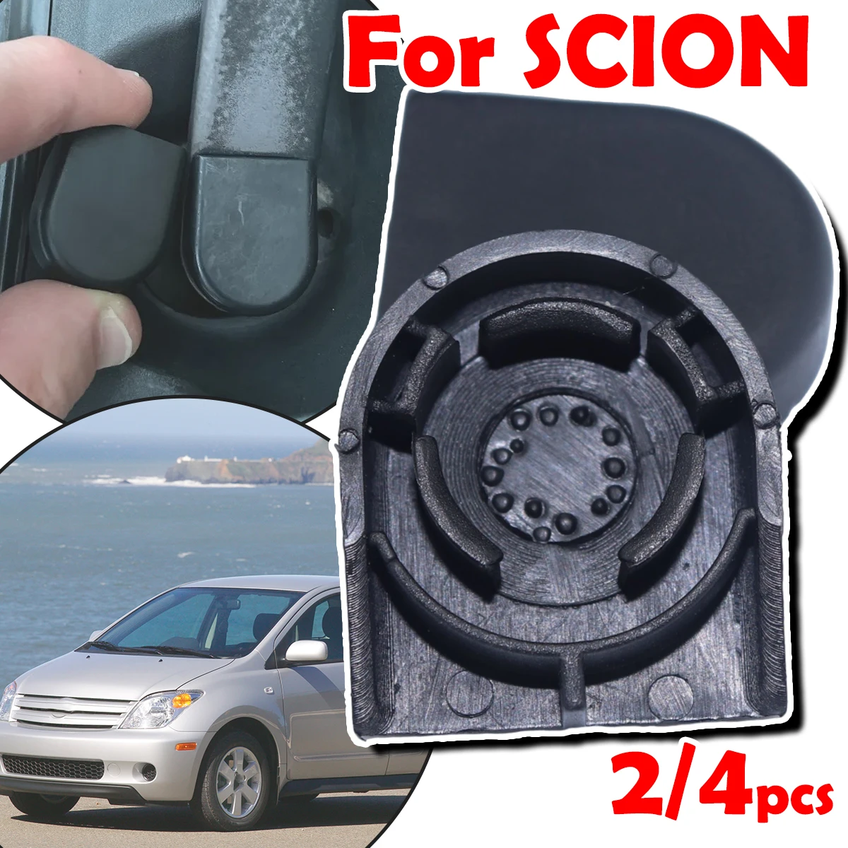 

For SCION TC 2005-16 XA 2004-2006 XB 2008-2015 Front Windshield Windscreen Window Wiper Arm Nut Rocker Cap Bolt Cover 8529213010