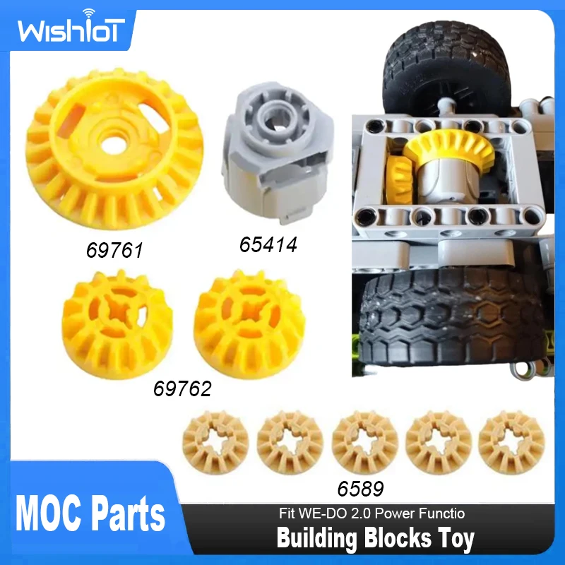 New Differential Compatible MOC Technical Modification Parts with Legoeds Bricks Gears Building Blocks 65414 69761 69762 6589