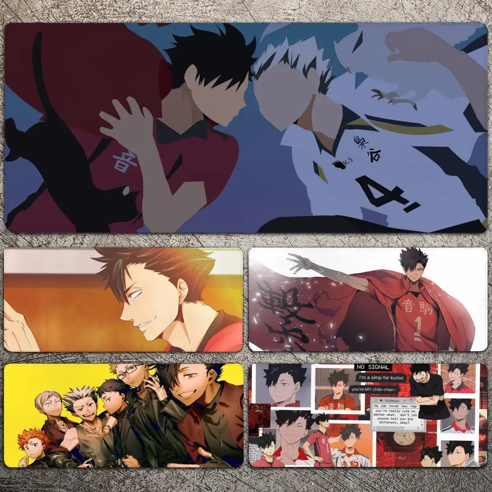 

Kuroo Tetsuro Haikyu Anime Mousepad Large Gaming Mouse Pad LockEdge Thickened Computer Keyboard Table Desk Mat