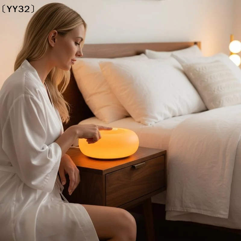 Aesthetic Doughnut LED Night Lamp – Cozy Ambient Light, Touch Control,Warm Color〔YY32〕 view 4