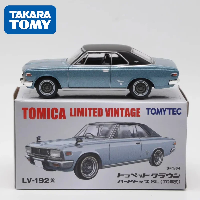 TAKARA TOMY TOMYTEC 1/64 TLV-192a Toyopet Crown Hardtop SL Blue Alloy Toy Motor Diecast Metal Model Gifts