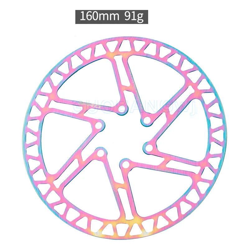 Ultra-Light Disc 160-203 Mountain Bike Colorful Hollow Disc Rotor Six-Bolt Brake Pads Efficient Heat Dissipation Wear-Resistant