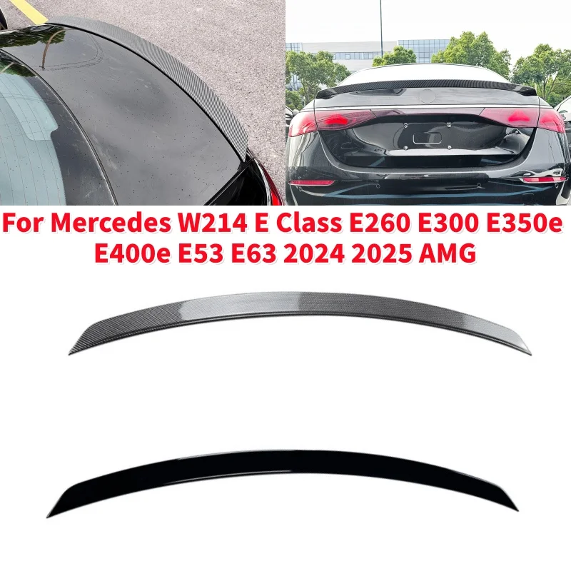 

1 шт. спойлер-крыло для Mercedes W214 E-Class E260 E300 E350e E400e E53 E63 2024 2025 AMG, накладка на задний багажник, комплект обвеса, аксессуары