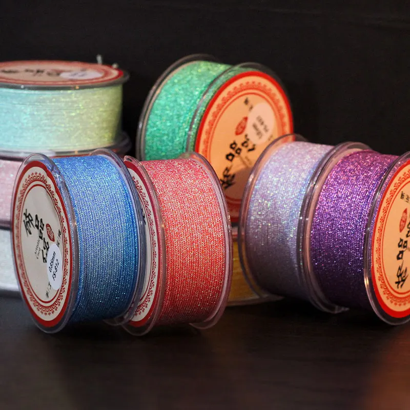 High End Encryption 72 # Iridescent Jade Thread Colorful Hand Woven Rope Cultural and Playful Bead String DIY Hand Rope Bracelet