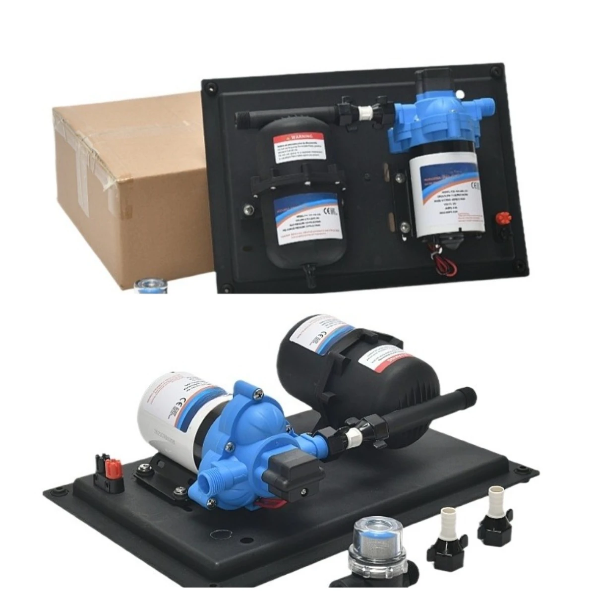 Yacht RV Integrated Regulated Water Supply System Pump Pressure Tank 12V24V Booster 13 Liter Pin