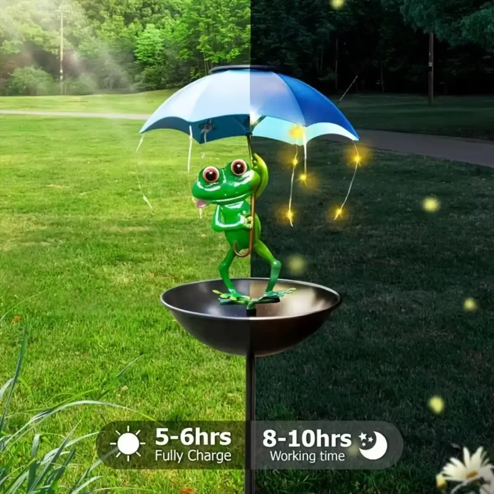 

Premium Metal Material Outdoor Solar Bird Feeder Solid Construction Weather Resistance Metal Ground Stake Feeder