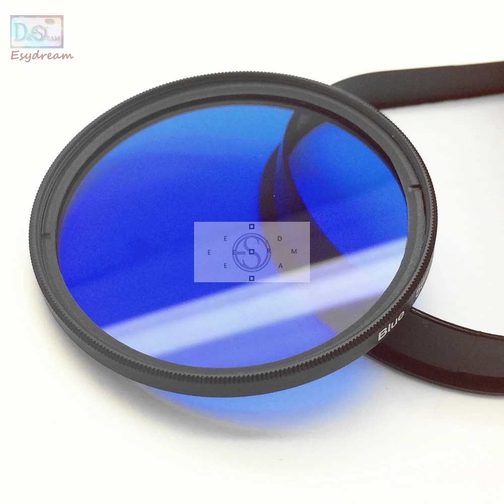 Full Blue Color Lens Filter for Canon Nikon Camera Lenses 37 40.5 46 49 52 55 58 62 67 72 77 mm 49mm 52mm 55mm 58mm 67mm 77mm