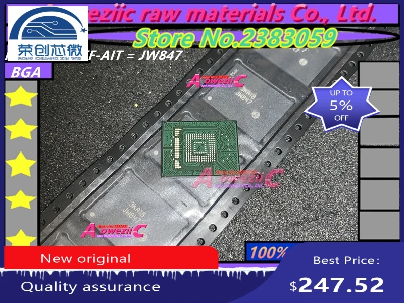   2PCS - 5PCS  - 10PCS  -20 PCS new  original  MTFC16GJUEF-AIT MTFC16GJUEF AIT JW847 16GB EMMC memory chip