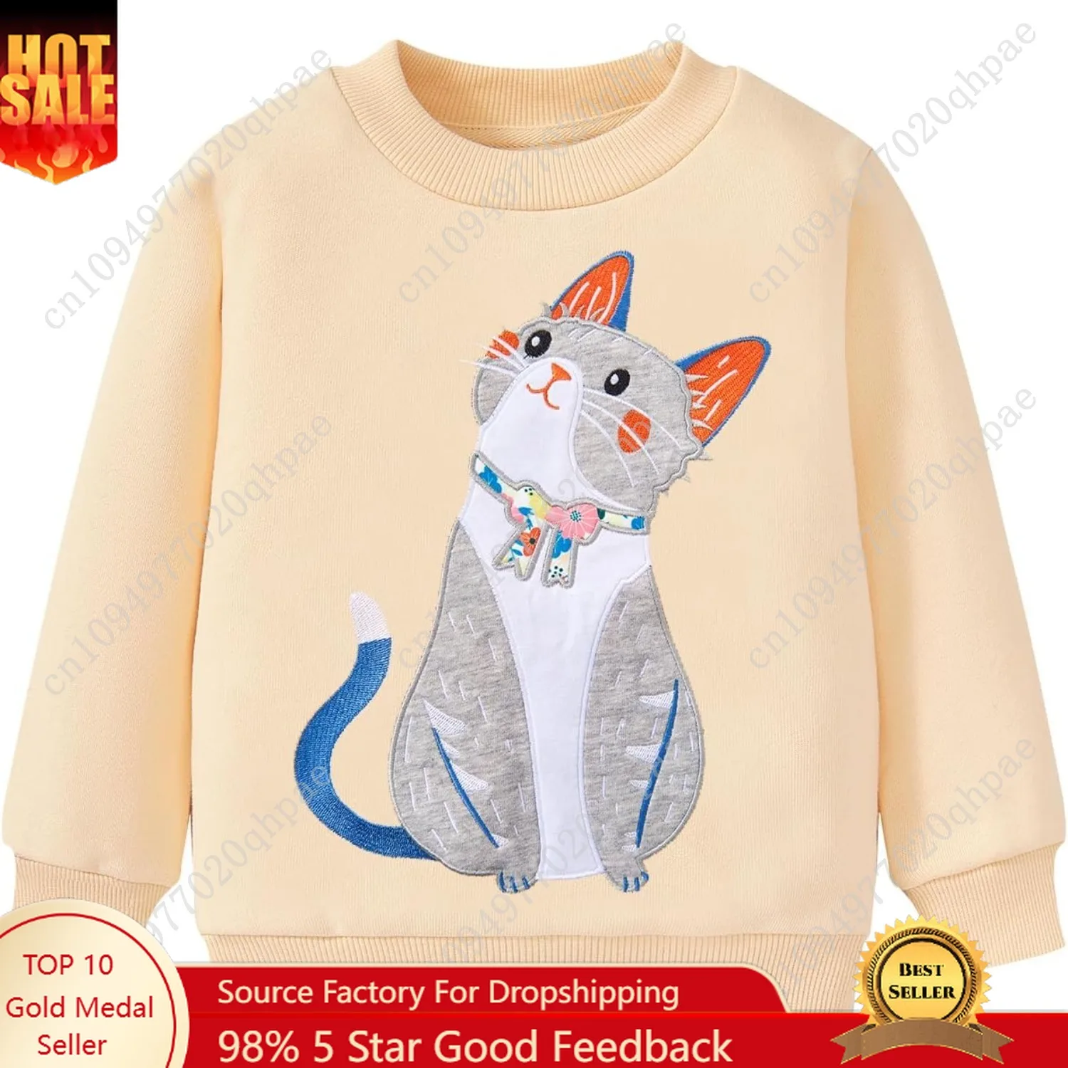 فتيات صغيرات يتدربن على المشي بلوزات الاطفال ملابس الشتاء قمصان عادية كم طويل Crewneck البلوز سترة القمم 2T-7T